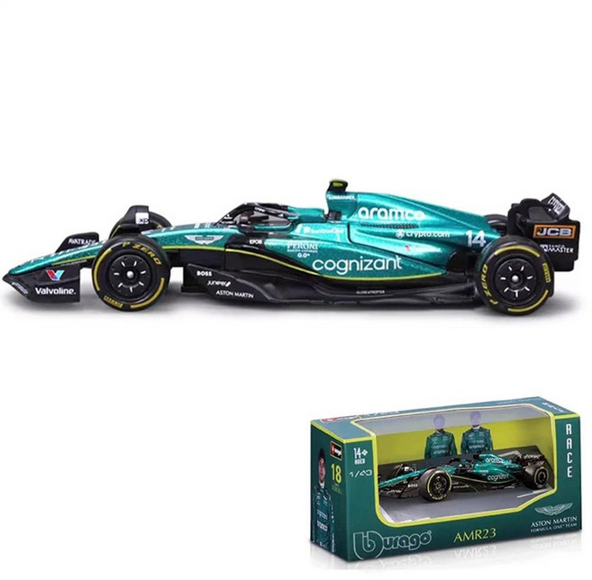 Bbugo 1 43 F1 레드불 레이싱 태그 RB19 라스베가스 베르스타펜 애스턴 Amr23 14 BWT 인 팀 핑크 A524 10, AMR2314