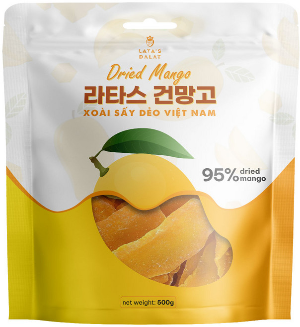 베트남 라타스 건망고 망고햠량 95% 다양한 용량, 500g, 1개