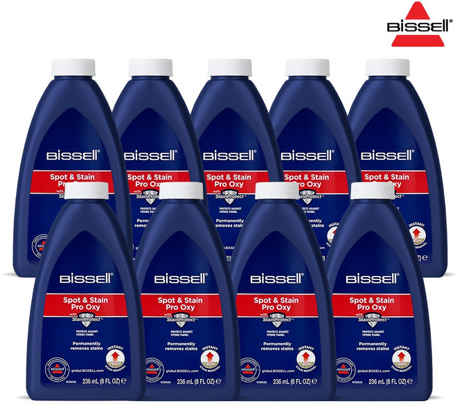 [정품] 비쎌 BISSELL 스팟클린 전용 프로 옥시 스팟앤스테인 포뮬라 (236ml X 9병), 236ml, 9개