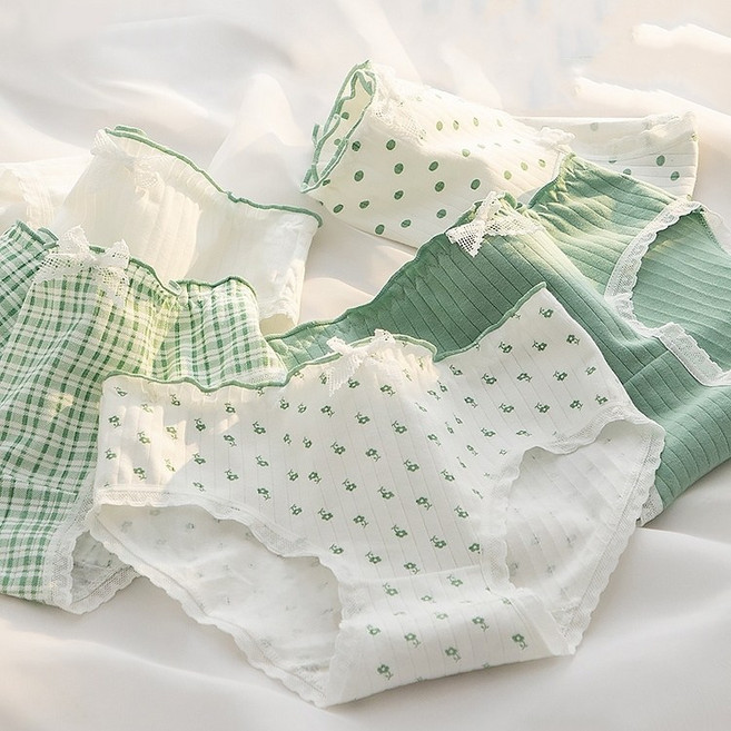 파리카노 여성 러블리 청소년 순면 팬티 5장세트