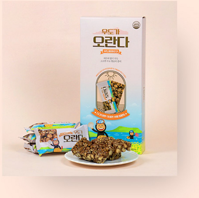 제주 우도가 오란다 우도땅콩초코맛, 1개, 180g