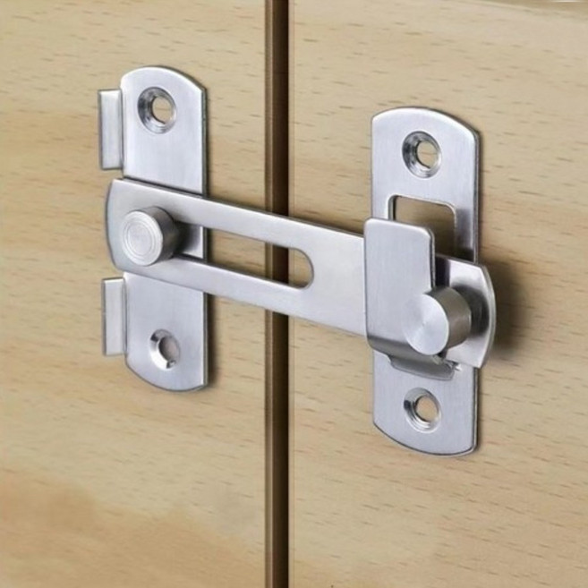 스텐 문 잠금 장치 걸쇠 대형(나사포함), 1개