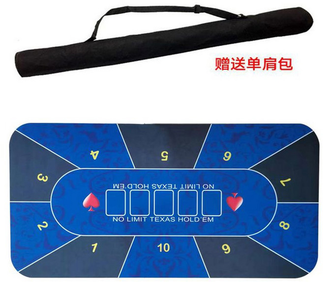 매트 다이사이 카지노 룰렛 부품 부직포 블루 포카 포커테이블 룰렛매트 원목 포커 카드게임, 텍사스 블루 2 4X1 2m
