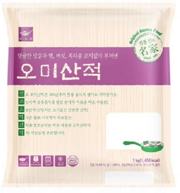 삼둥이수산 사옹원 오미산적 1kg 제사 명절 꼬치, 1