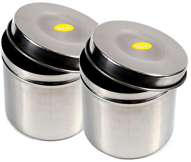 반달 위생저 접시 원형솜통 반영구재료, 2개