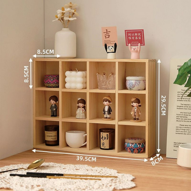 원목컵보드 주방 가구 수납 엔틱 빈티지 월넛 소형 찬장, 원목색 소형 12구