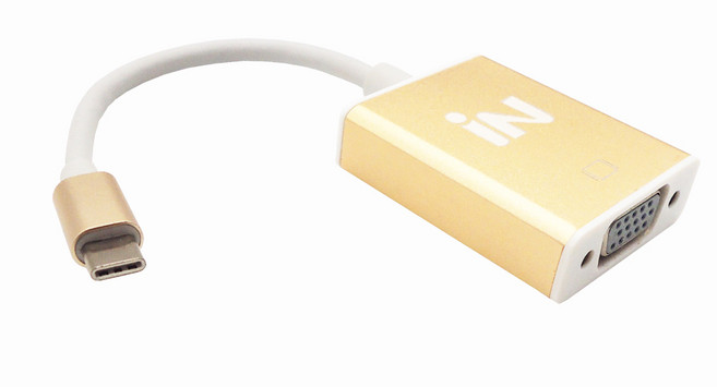 C타입 to VGA 변환 컨버터 젠더 INV010, 선택없음, 선택없음, 1개