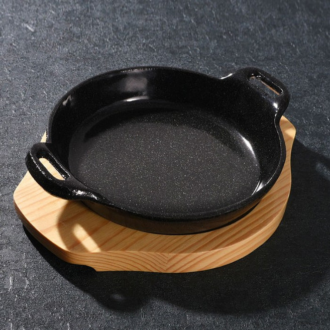 무쇠 주물팬 양손 원형 스테이크 소, 상세페이지 참조, 16cm