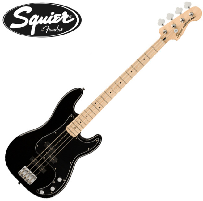 스콰이어 어피니티 프레시젼 베이스기타 PRECISION BASS PJ, black, 1개