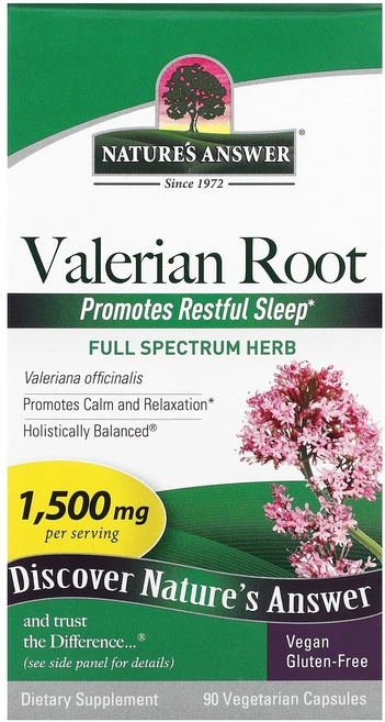 Nature's Answer 발레리안 뿌리 1500mg 베지 캡슐 90정(캡슐 1정당 500mg), NaturesAnswer발레리안뿌리1500mg베지캡슐9, 1개, 90정 - 쿠팡