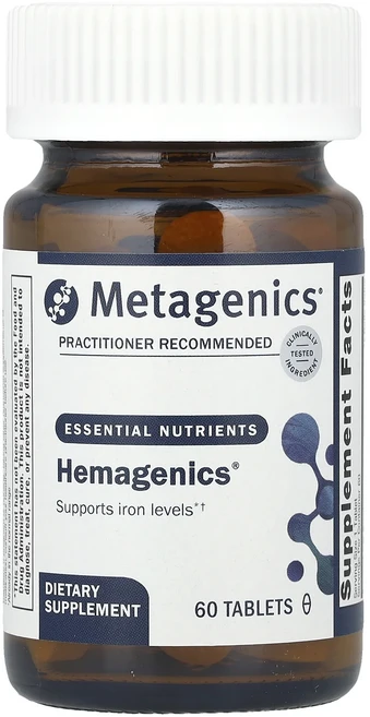 단백질 비타민 철분 마그내슘 칼슘 Metagenics Hemagnics® 60정 고루고루섭취해주세요, Metagenics Hemagnics 60정, 1개 - 쿠팡