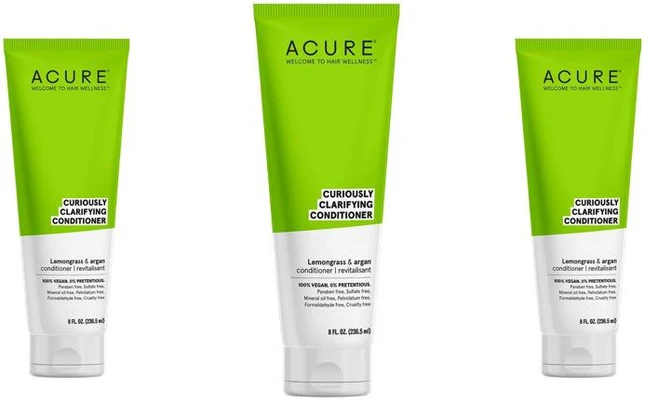 (미국직배) 아큐어 레몬글라스 아르간 컨디셔너 236ml 3팩 Acure Curiously Clarifying Conditioner Lemongrass & Argan 100% Ve, 3개 - 쿠팡