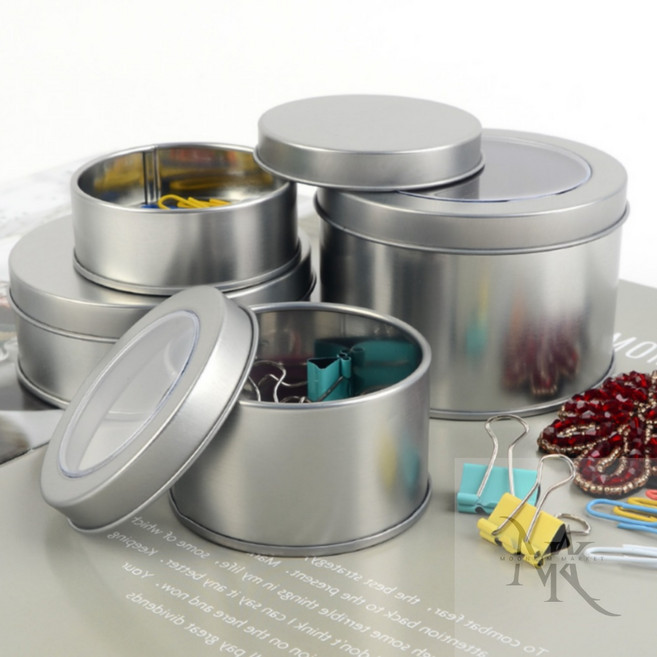 레인보우가든 원형 틴케이스 캔용기, 65x40mm - 막힘