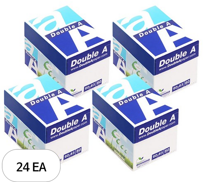 더블에이 미니박스 메모지, WhiteColor, 500매, 24개