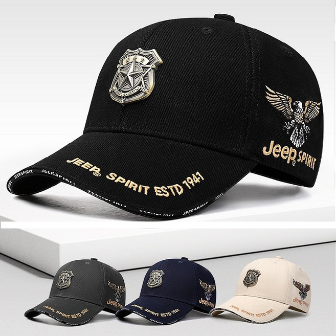 Jeep spirit (지프모자 CA 0775) 국내 당일발송 남.여공용 패션 및 스포츠 야구모자, 그레이, 1개