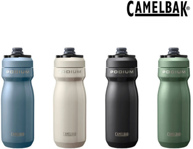 카멜백 포디움 스틸 물병, 1개, 530ml, BLACK