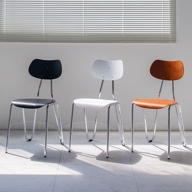 인블루 미르 인테리어의자 식탁의자 원목 모던 카페의자, 1개, 블랙