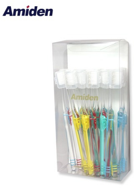 [치과전용-실속팩] 아미덴 고급 성인칫솔 프라임 이중슬림모 학생 성인 추천, 20개입, 1세트