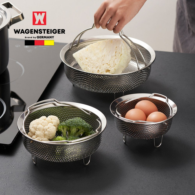 바겐슈타이거 스텐304 펀칭 찜기 3종세트 14cm+18cm+22cm 찜판 채반 찜통, 1개