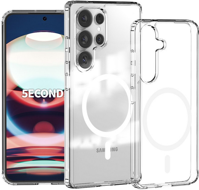 5세컨즈 갤럭시 S23울트라 에어아머 클리어 맥세이프 방탄 범퍼 투명 젤리 하드 케이스