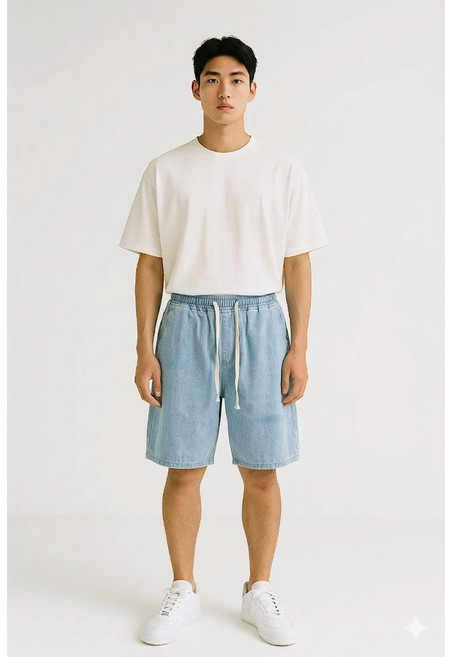 벨노 남성 데님 밴딩팬츠 3color 반바지 버뮤다