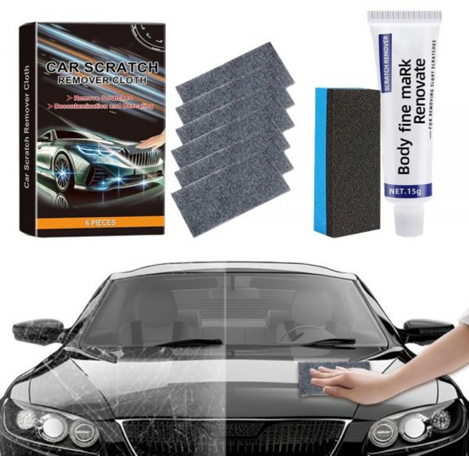 업그레이드 나노 스파클 천 자동차 스크래치 리무버 왁스로 깊은 스크래치를 복구하는 페인트 차량 물 얼룩용 리무버 광택제 (1팩), 2 packs