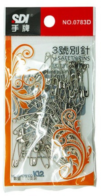 手牌 SDI 別針 【袋裝】, 1個, 0783D 3號別針 23mm
