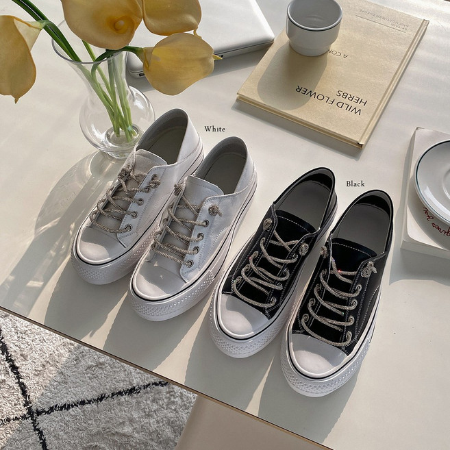 플라틴베이지 여성운동화 슬립온 소가죽 발편한 스니커즈