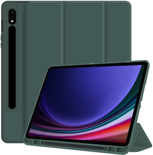 니하 갤럭시 탭 펜슬 수납 케이스, 다크그린