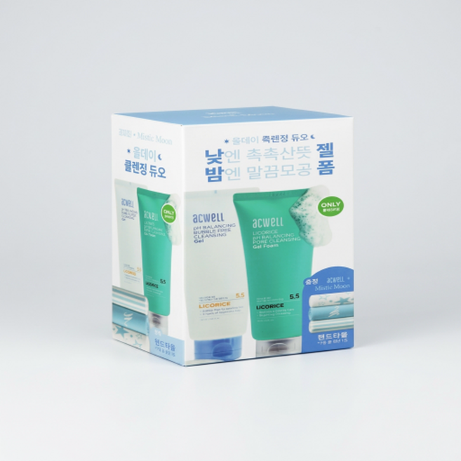 아크웰 버블프리 클렌징 젤 160ml 기획_젤&젤 폼 듀오, 1개
