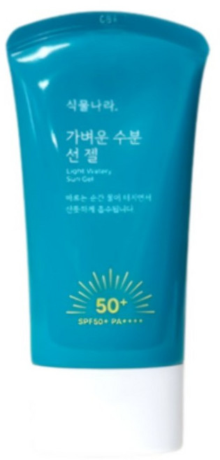 식물나라 가벼운 수분 선 젤 선크림 SPF50+PA++++ 150ml, 1개