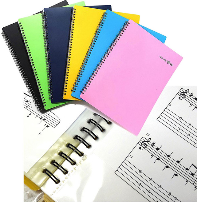 대영바인텍 악보화일 A4 40매, 5개, 군청