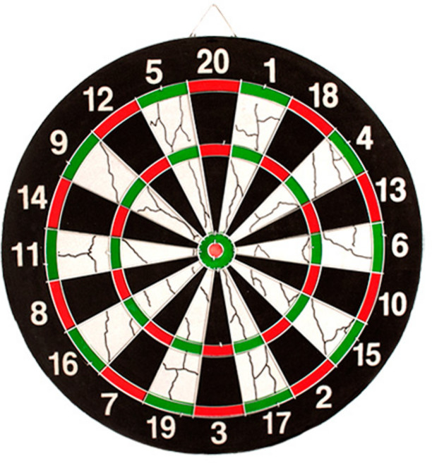 비투비돔 고급 다트판 양면다트 다트 게임 다트보드 다트핀, 1개, 혼합