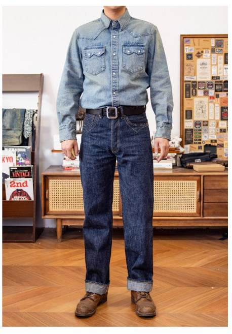 Red Tornado NORTHERN CAL 1940s DD10 牛仔褲 16.5OZ 橙色赤耳