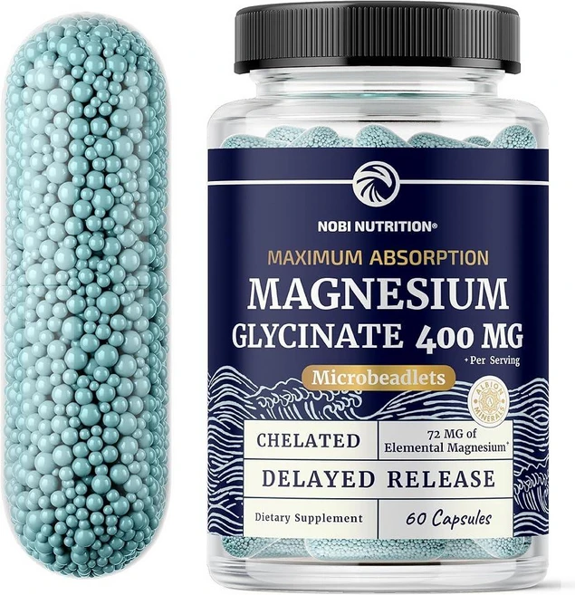 Nobi Nutrition 마그네슘 글리시네이트 400mg 캡슐 60정, Nobi Nutrition 마그네슘 글리시네이트 400, 1개 - 쿠팡