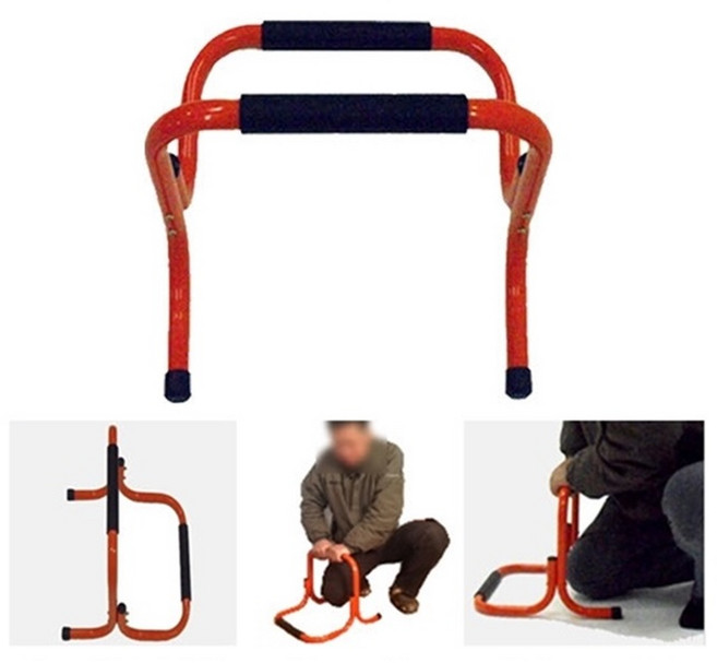 삼주 안전손잡이 이동식 핸드레일 변기손잡이 안전바 기립지지대, SJ-100(오렌지), 1개