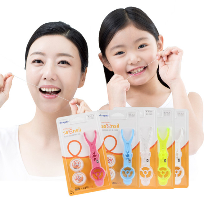 센실 치실홀더/치실 - 미 일 중 EU 특허등록 [치실홀더 본체만 발송 치실없음], 1개, 1개입