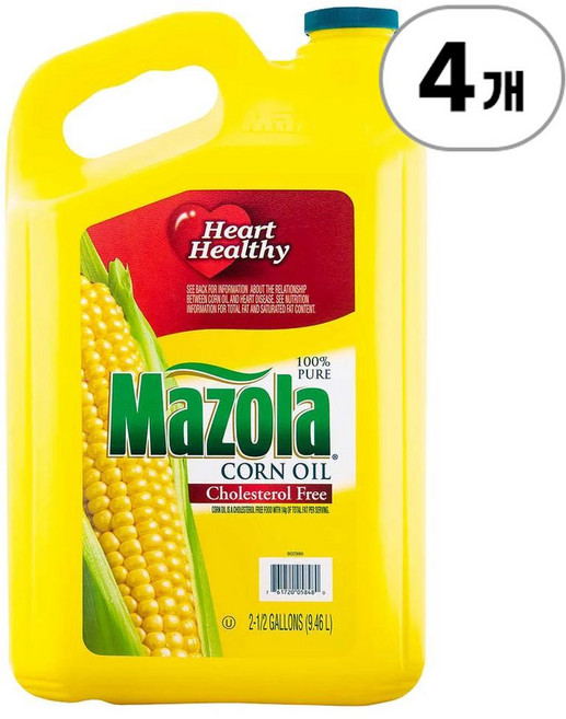 마졸라 옥수수유 Mazola Corn Oil 9.46L, 4개