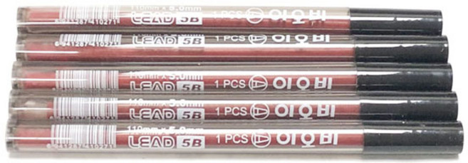 [제이스공구] 국산 목공용 리필 심, 레드, 5개, 5mm