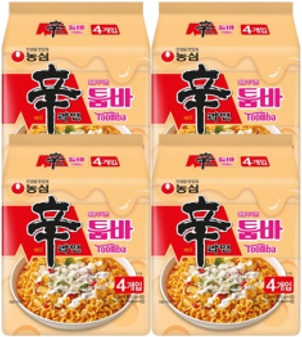 신라면 툼바 멀티팩 137gx4x4(16봉), 16개