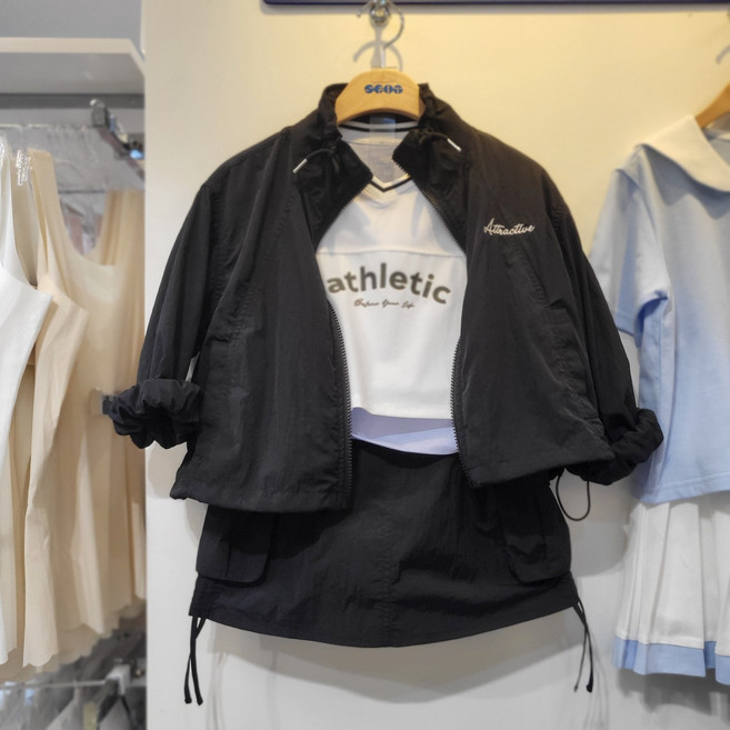 에스핏 속바지 들어 있는 시원한 여름 밴딩 치마 @@ 나일론 와샤 소재 @@ 카고 스커트 SJZ303FFSK01 뉴코아 울산점