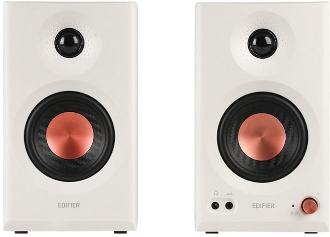 에디파이어 MR3 스튜디오 2.0 블루투스 모니터 스피커 글로벌버전 EU 유럽형 플러그 220V, 화이트
