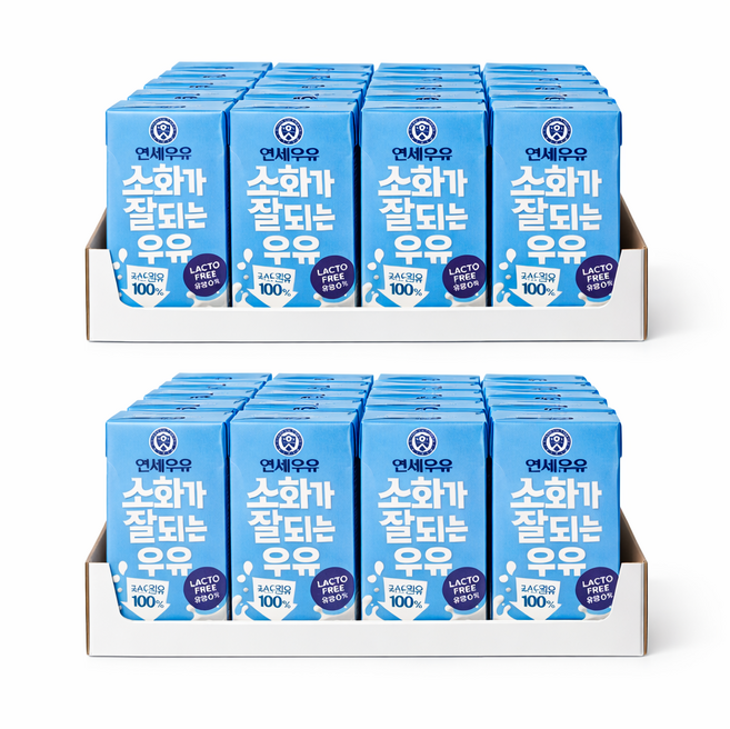 연세우유 소화가 잘되는 우유, 48개, 190ml