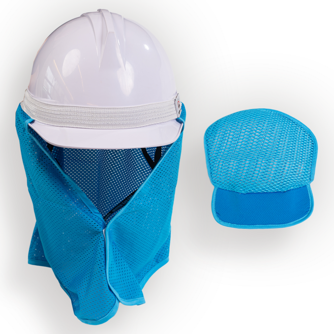 안전모 통풍내피 햇빛가리개 3종 세트 경량 ABE 등급 KC인증, 화이트, 2개