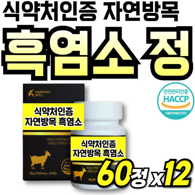 중년여성 염소진액 국산 방목 염소액기스 식약처인증 선물 국내산 Black Goat, 12박스, 60회분