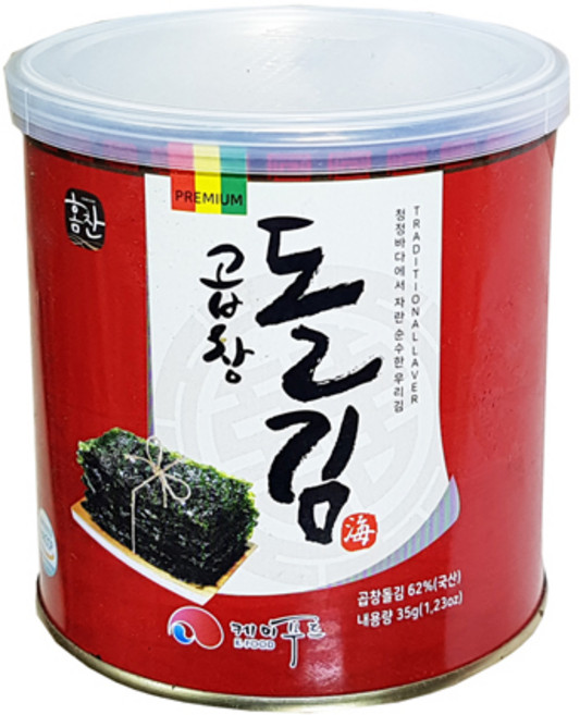조미구이 곱창돌김/캔/깡통김 35g 1통, 35, 1개