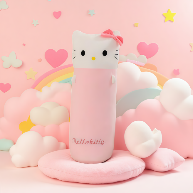 산리오 바디필로우 원형바디필로우 산리오 포옹 잠자는 헝겊 인형, 헬로키티