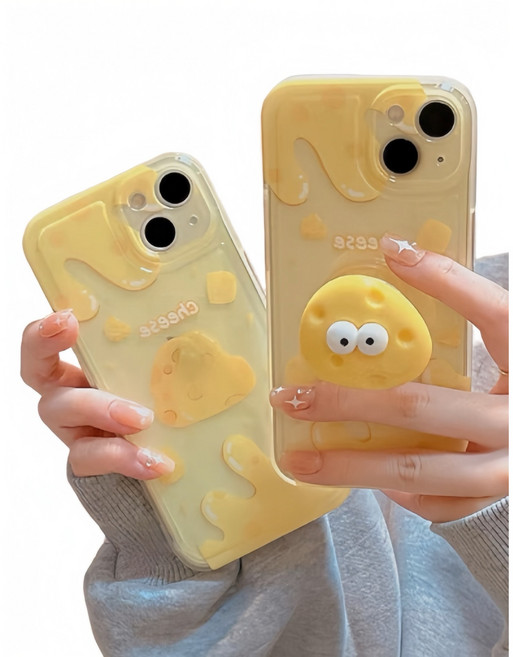 나나앤유 치즈 팡팡 스마트톡 TPU 풀커버 아이폰 케이스