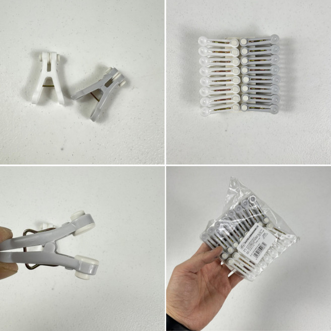 플라스틱 빨래집게 16개입 양말 아기옷 속옷 다용도집게