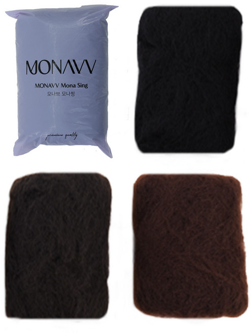 모나브 헤어씽 업스타일 올림머리 헤어싱 볼륨 전문가용, 1개, 다크브라운